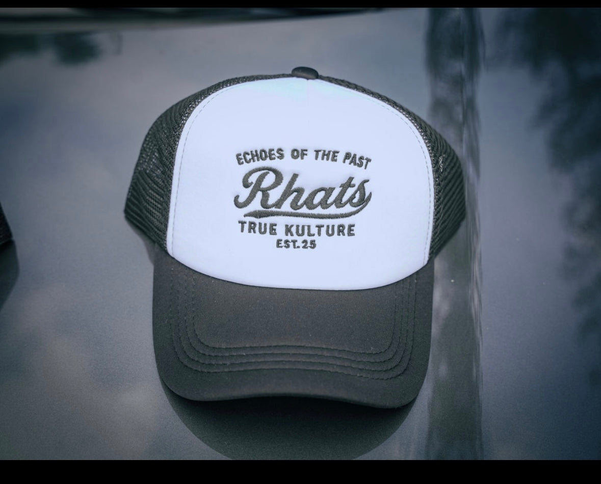 OG RHATS TRUCKER BLACK & WHITE